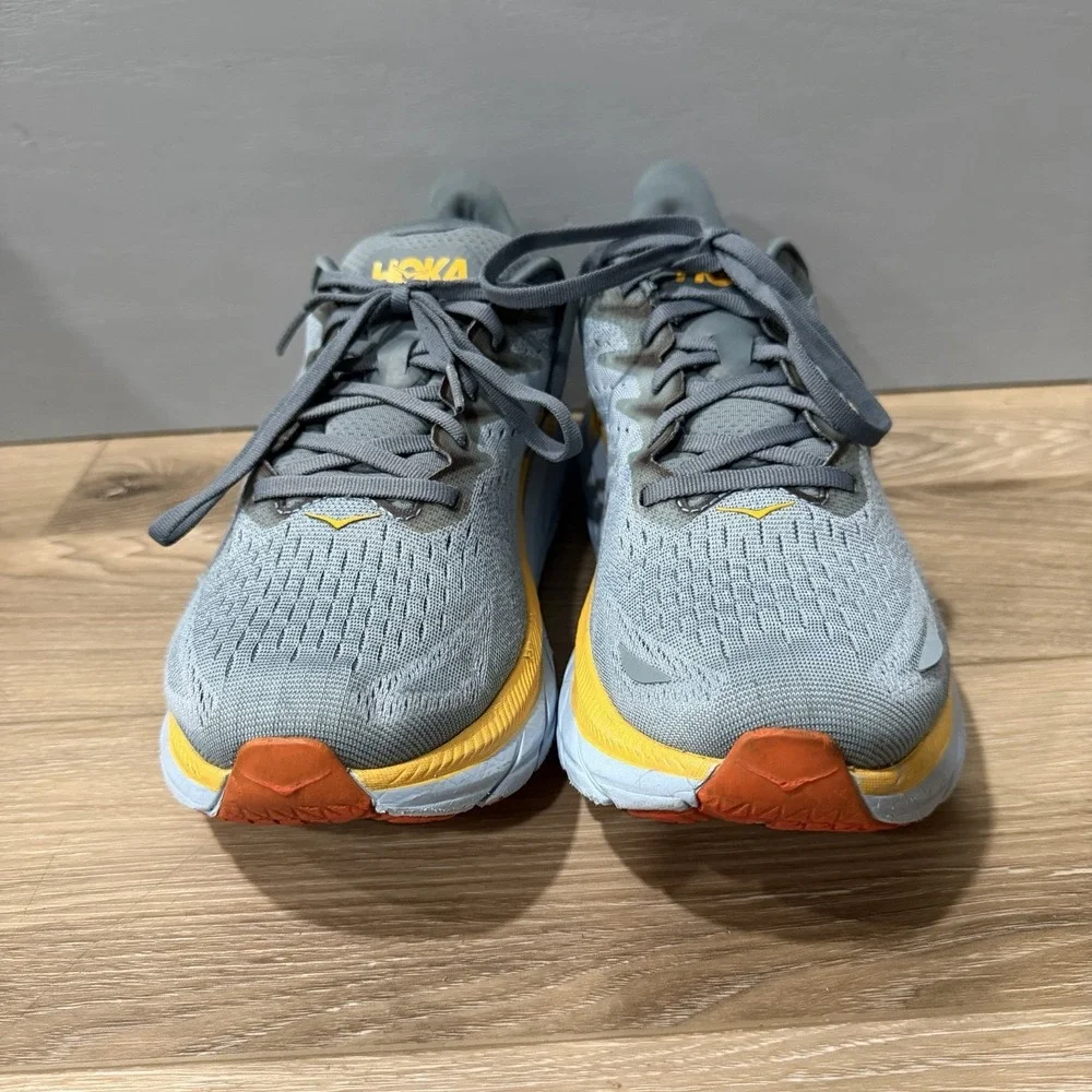 Hoka One One Clifton 8 Men Running Shoes Goblin Blue Mountain Spring 11 EE Wide